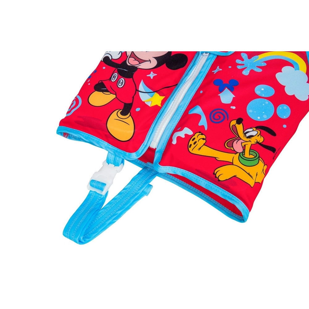 Trade Shop - Gilet Cuscinetti In Schiuma Salvagente Giubbotto Mickey Trainer Bambini 1-3 Anni 9101d -