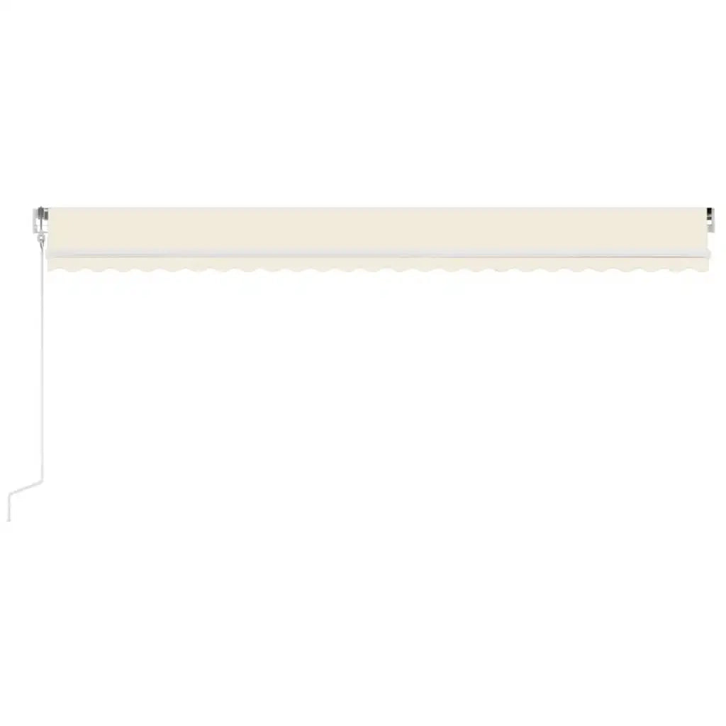 Tenda Automatica con Sensore Vento e LED 600x300 cm Crema 3068972