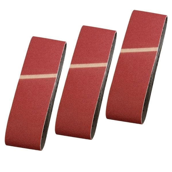 Nastro Abrasivo per Levigatrice 75 x 533 mm Legno Metallo Grana 80 3 Pz Einhell