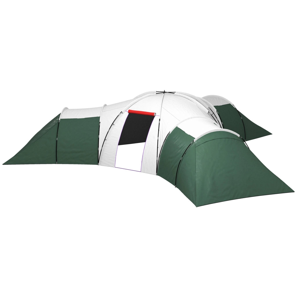 Tenda da campeggio 4 stanze per 6-9 persone ¨C zephmum ¨C Verde 615x615x225 cm