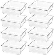 Organizzatore di carico trasparente 8 pezzi - Scatola multifunzionale per cucina, bagno e ufficio
