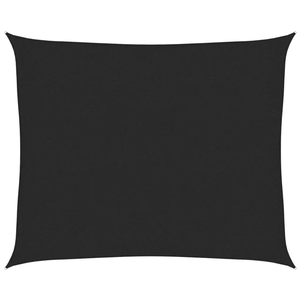 Vela Parasole-Telo Ombra-Vela Ombreggiante 160 g/m2 Nera 2,5x3 m in HDPE