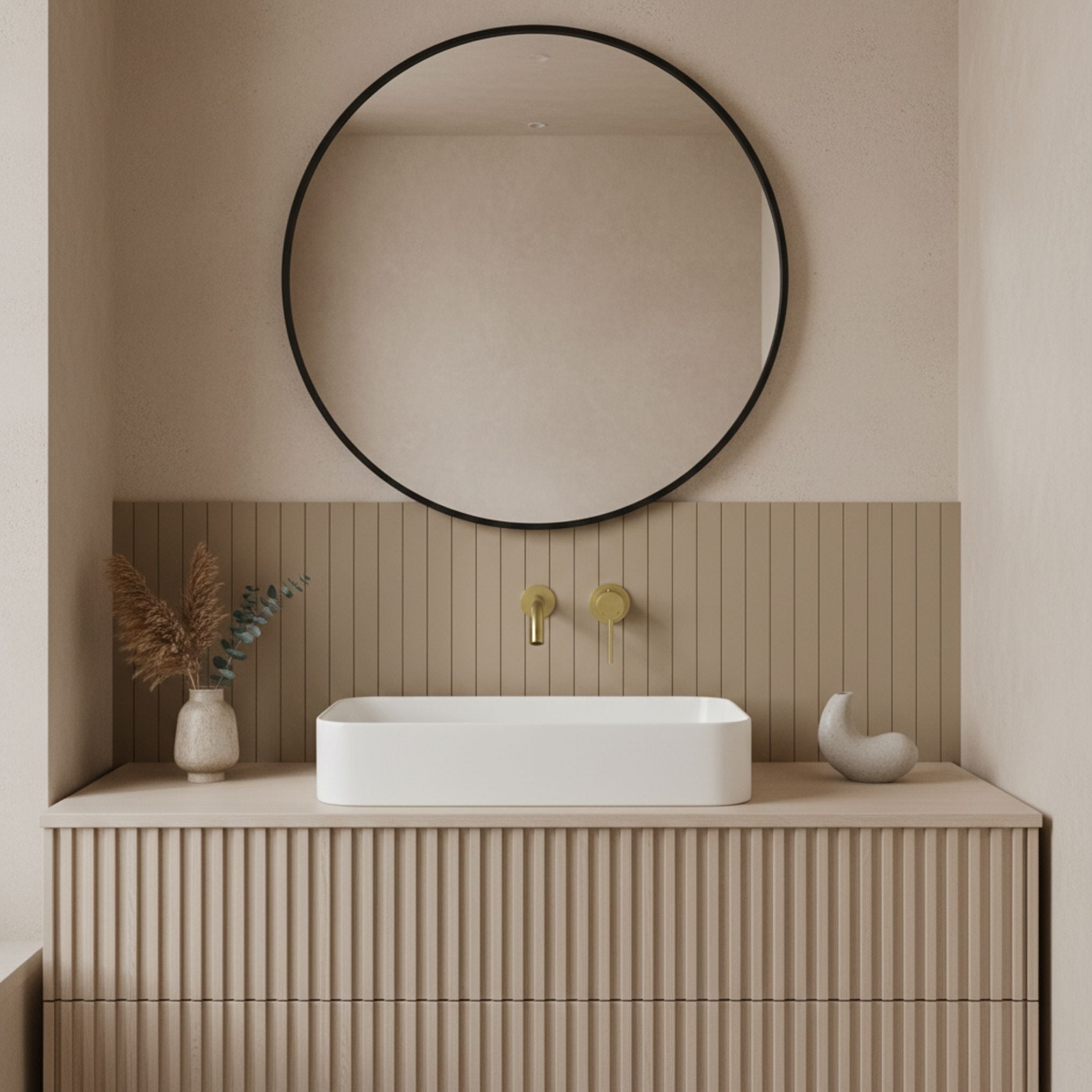 Rubinetto Da Parete Rea Clif Brush Gold