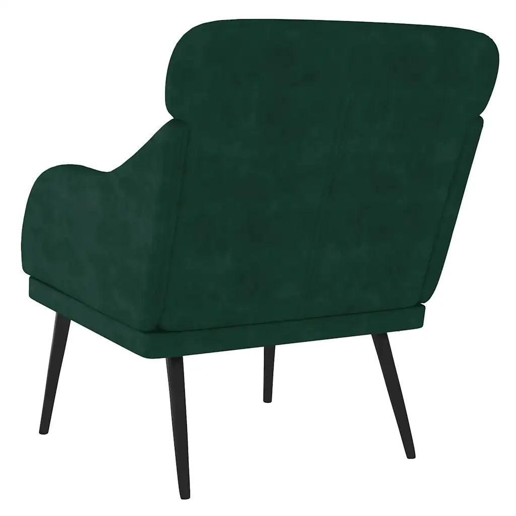 Poltrona Verde Scuro 63x76x80 cm Velluto cod mxl 14215