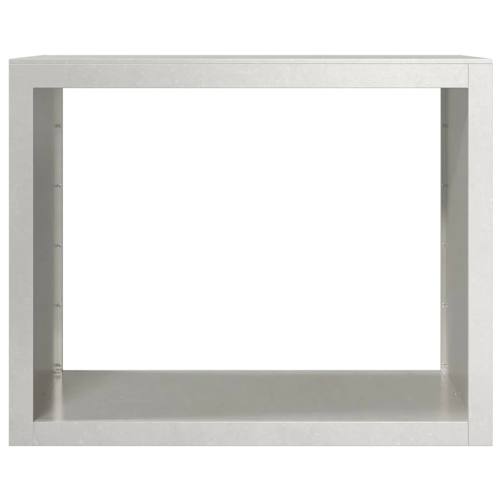 Portalegna 100 x 40 x 80 cm marrone acciaio inox 02_0043704