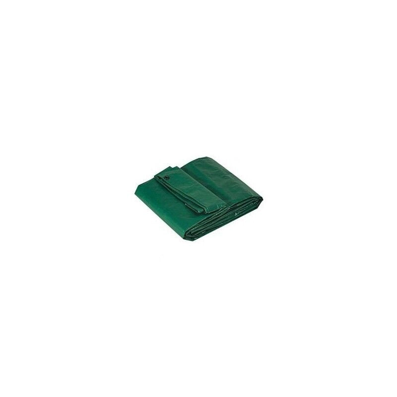 TELO OCCHIELLATO IN POLIETILENE ANTISTRAPPO VERDE/NERO 5 X 6 MT
