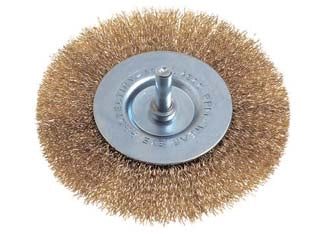 SPAZZOLA CIRCOLARE FILI ACCIAIO PER TRAPANO EXTRA- - ø mm.50 codolo mm.6 - 5 blister EXCEL