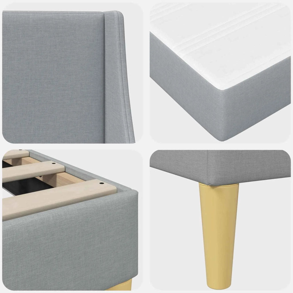 Struttura letto con materasso con testiera-Giroletto Poliestere 324151