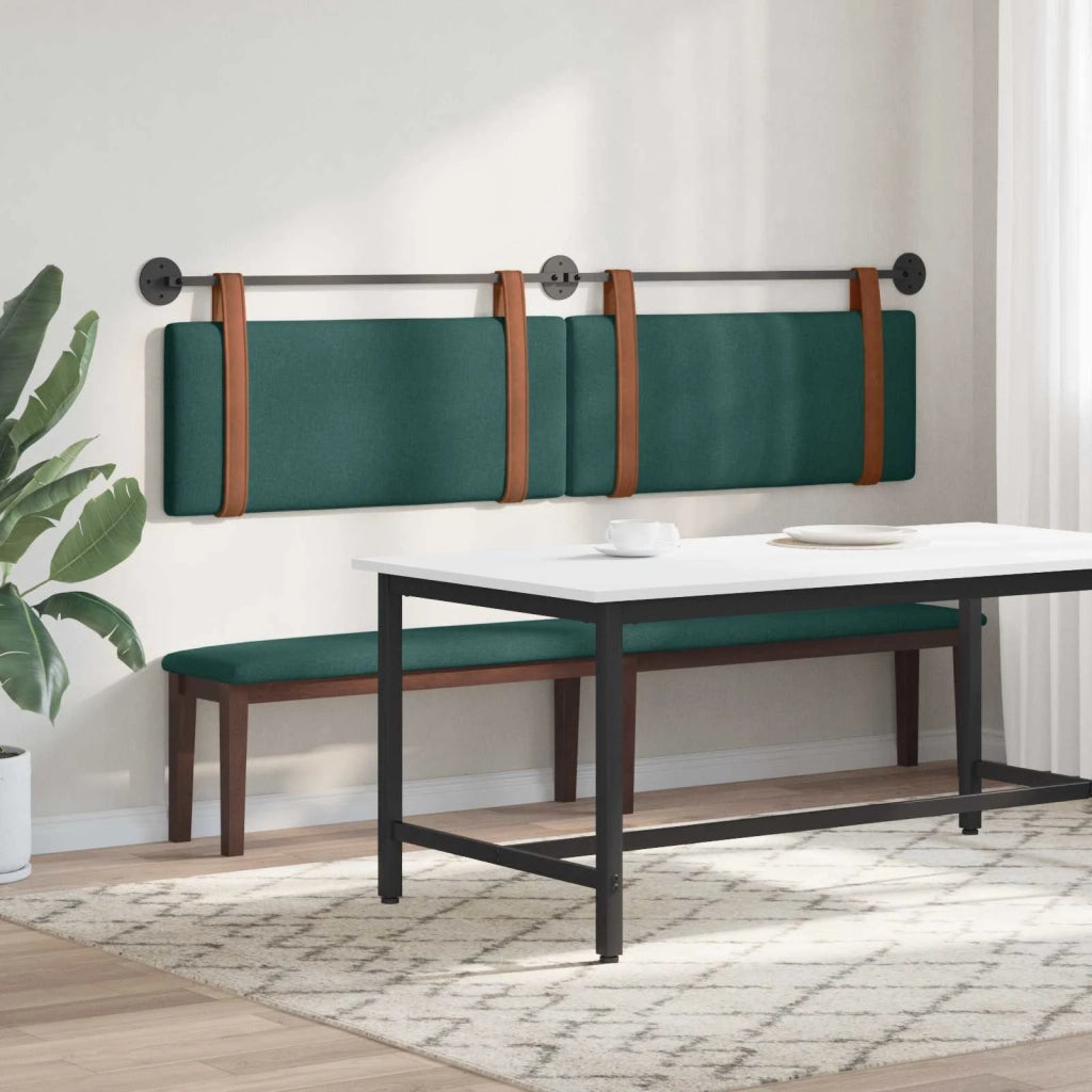 Testiera sospesa Verde Scuro PU Antico