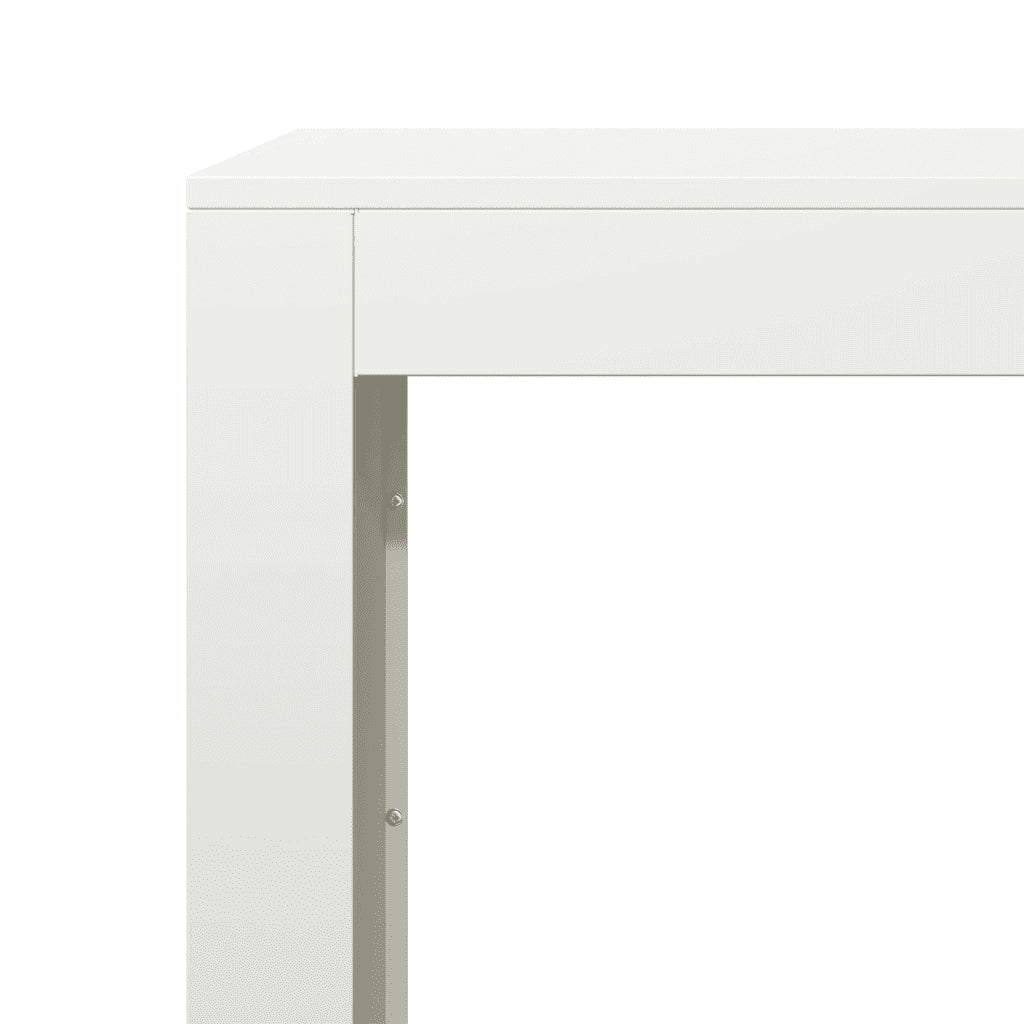 Rastrelliera per Legna da Ardere-Portalegna Bianca 100x40x80 cm in Acciaio