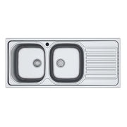 LAVELLO 116X50 SA138 2 VASCHE E GOCCIOLATOIO DESTRO