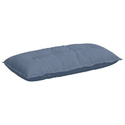 Cuscino per Schiena | Cuscino dorsale Blu 100 x 50 cm Tessuto in Cords