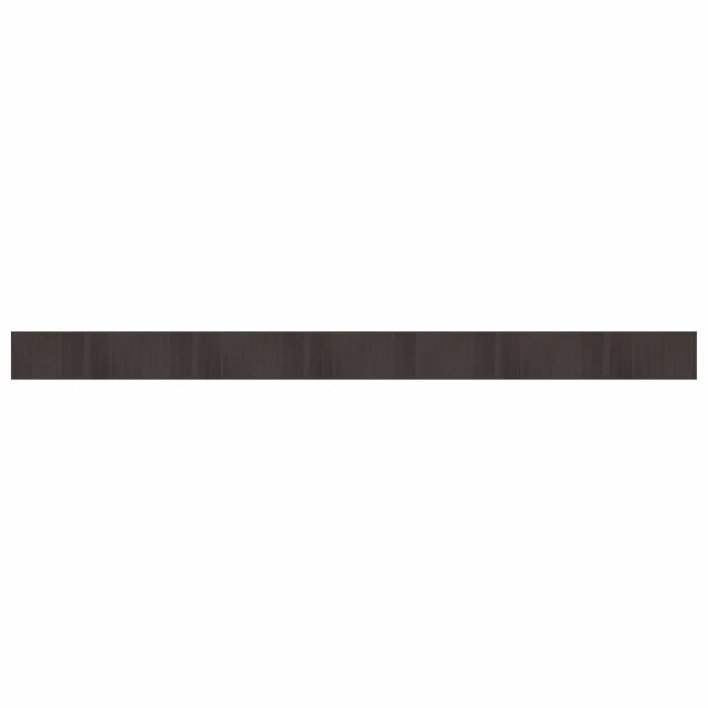 Tappeto Rettangolare Marrone Scuro 70x1000 cm in Bambù 376899