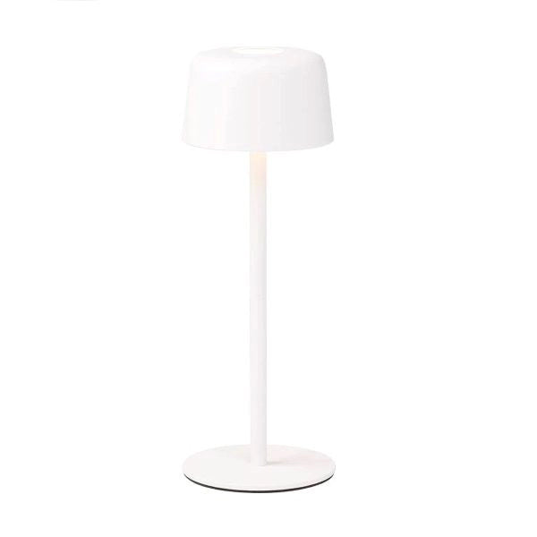 LAMPADA DA TAVOLO RICARICABILE BIANCA 2W 2700K 144LM IP44 1+1 ZAFFERANO AILATI