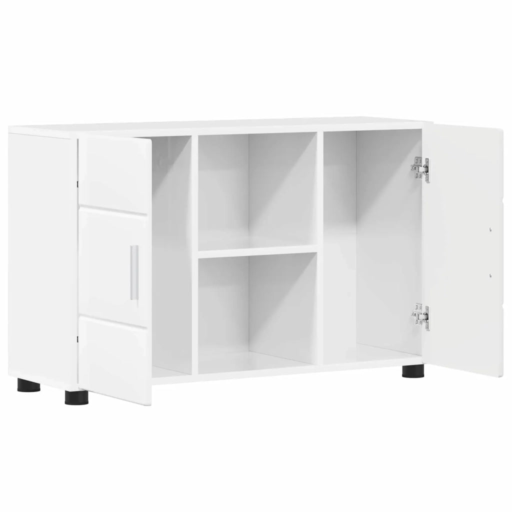 Credenza con porta FLORIN Bianco Lucido 88,5 x 30,5 x 55,5 cm 880295