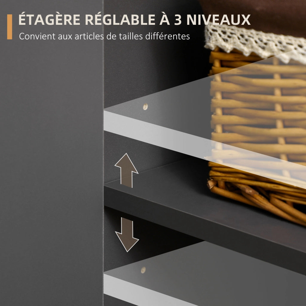 Credenza ¨C zephmum ¨C grigio antracite 120x40x80