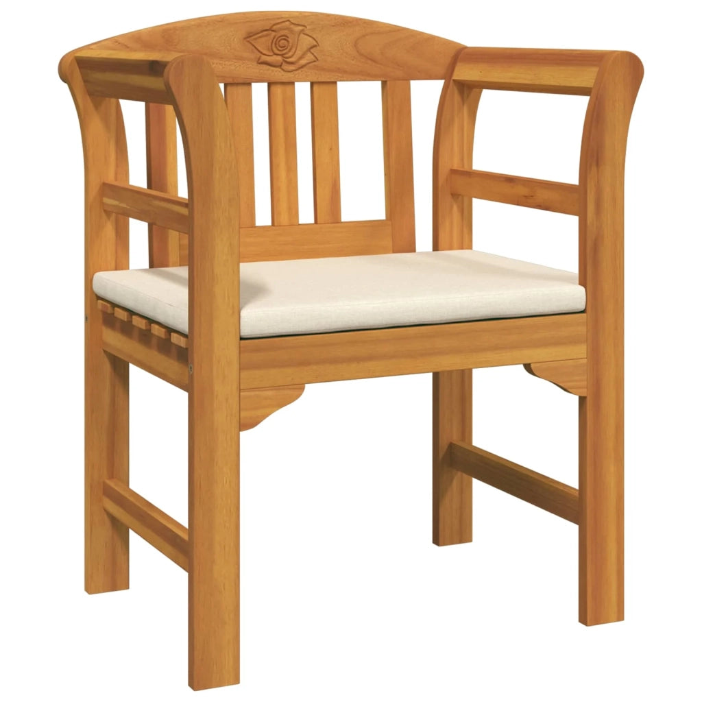 Set da giardino con divano a rosa con cuscino 3 pcs