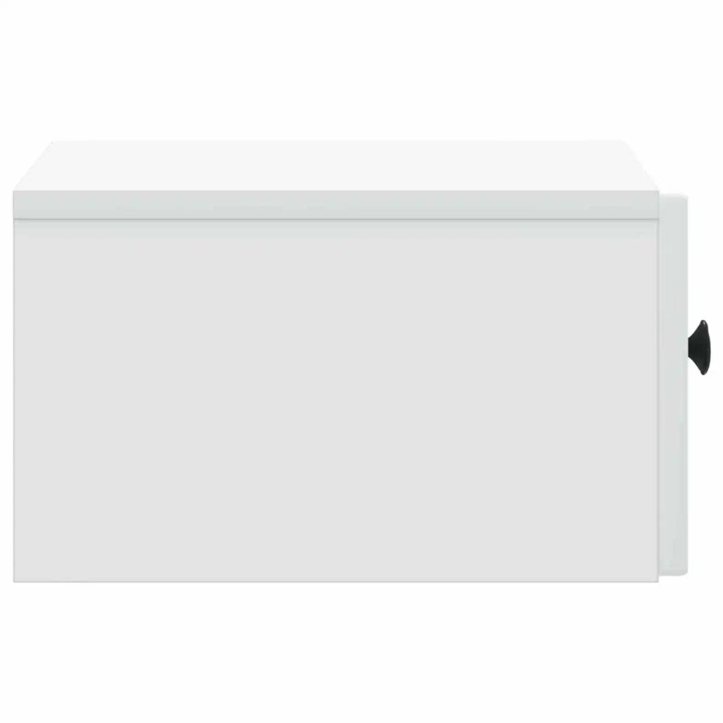 Mobiletto da notte a muro con cassetto Bianco 33 x 34,5 x 20 cm 898085