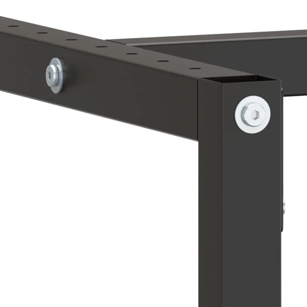 Telaio Banco da Lavoro Nero e Rosso Opaco 180x57x79 cm Metallo 151457