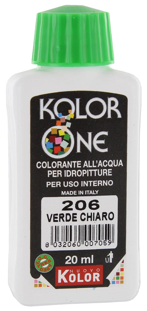 Colorante Acqua Kolorone 206 Verde Chiaro 20 ml 12 Pezzi