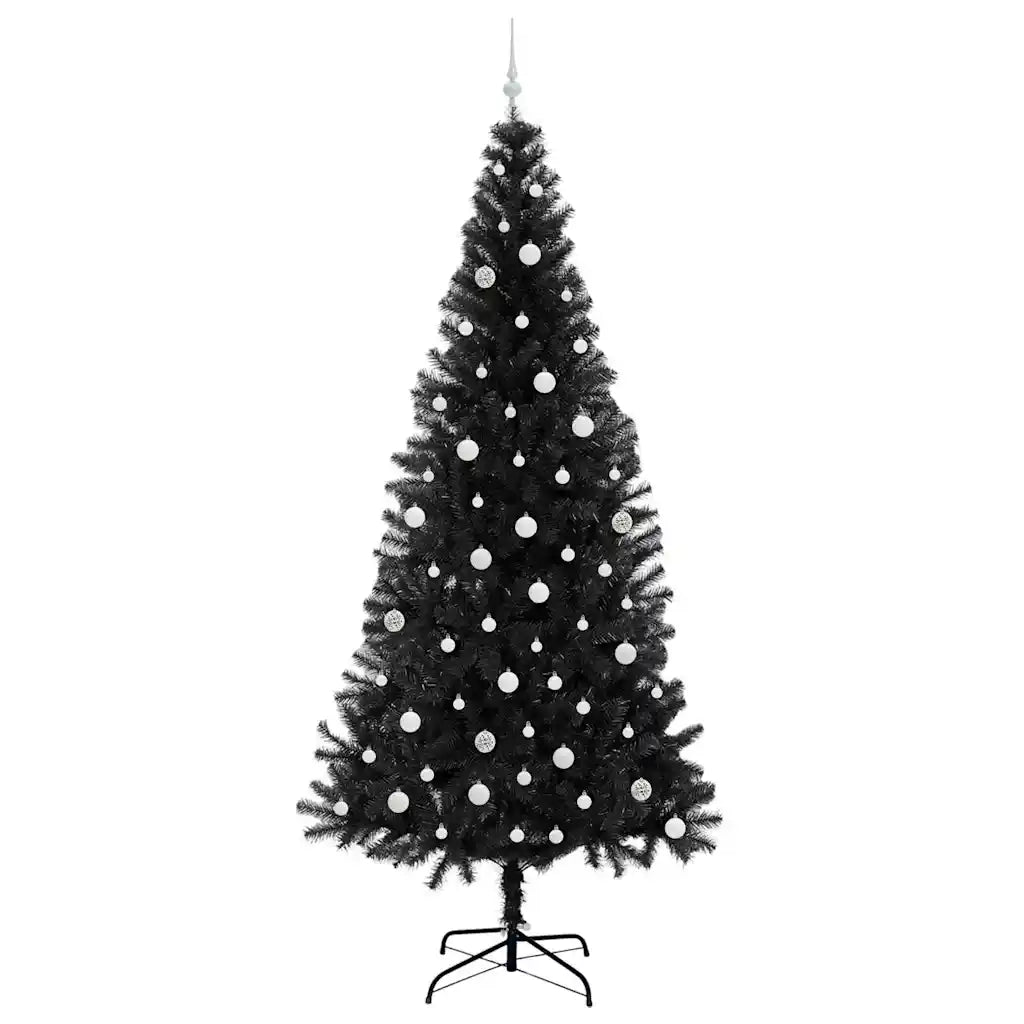 Albero di Natale con 300 LED con supporto Nero 240 cm PVC 3396499