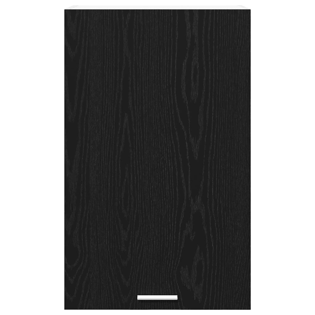 Armadio pensile con porta Rovere Nero e Bianco 50 x 31 x 80 cm