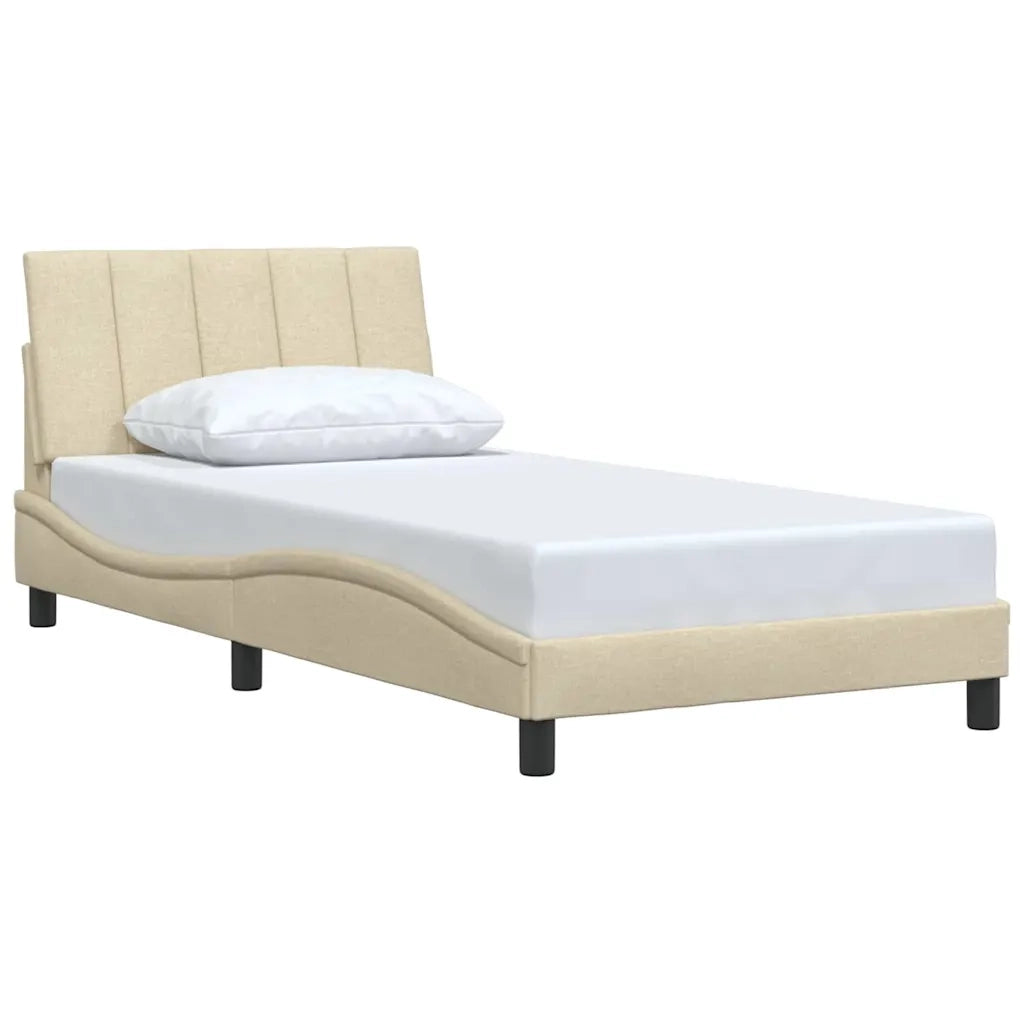 Giroletto senza Materasso Hanko Crema 100x200 cm in Tessuto