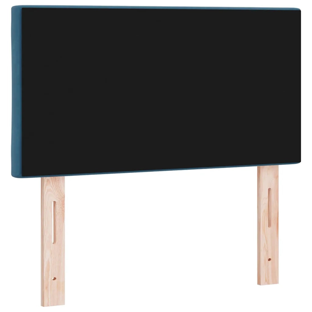 Testiera LED con luci a strisce a LED-Testata con LED Blu scuro 80 cm Velluto