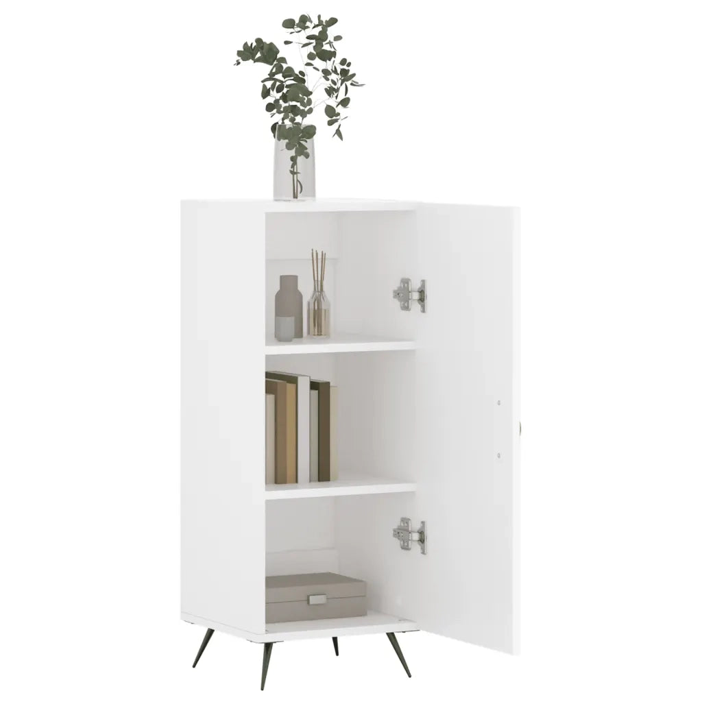 Credenza Bianca 34,5x34x90 cm in Legno Multistrato 828508