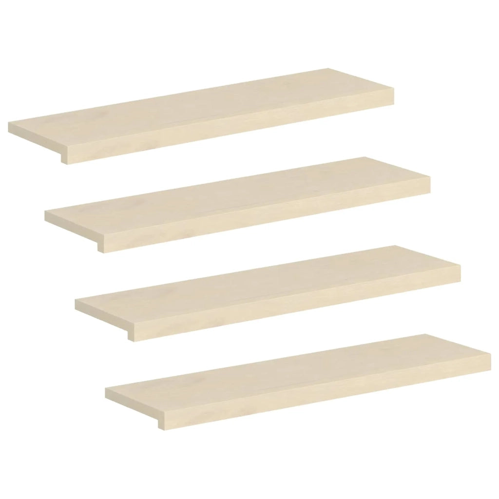 Gradini per Scale 4 pz 100 x 25 x 2 cm Bianco 3449312