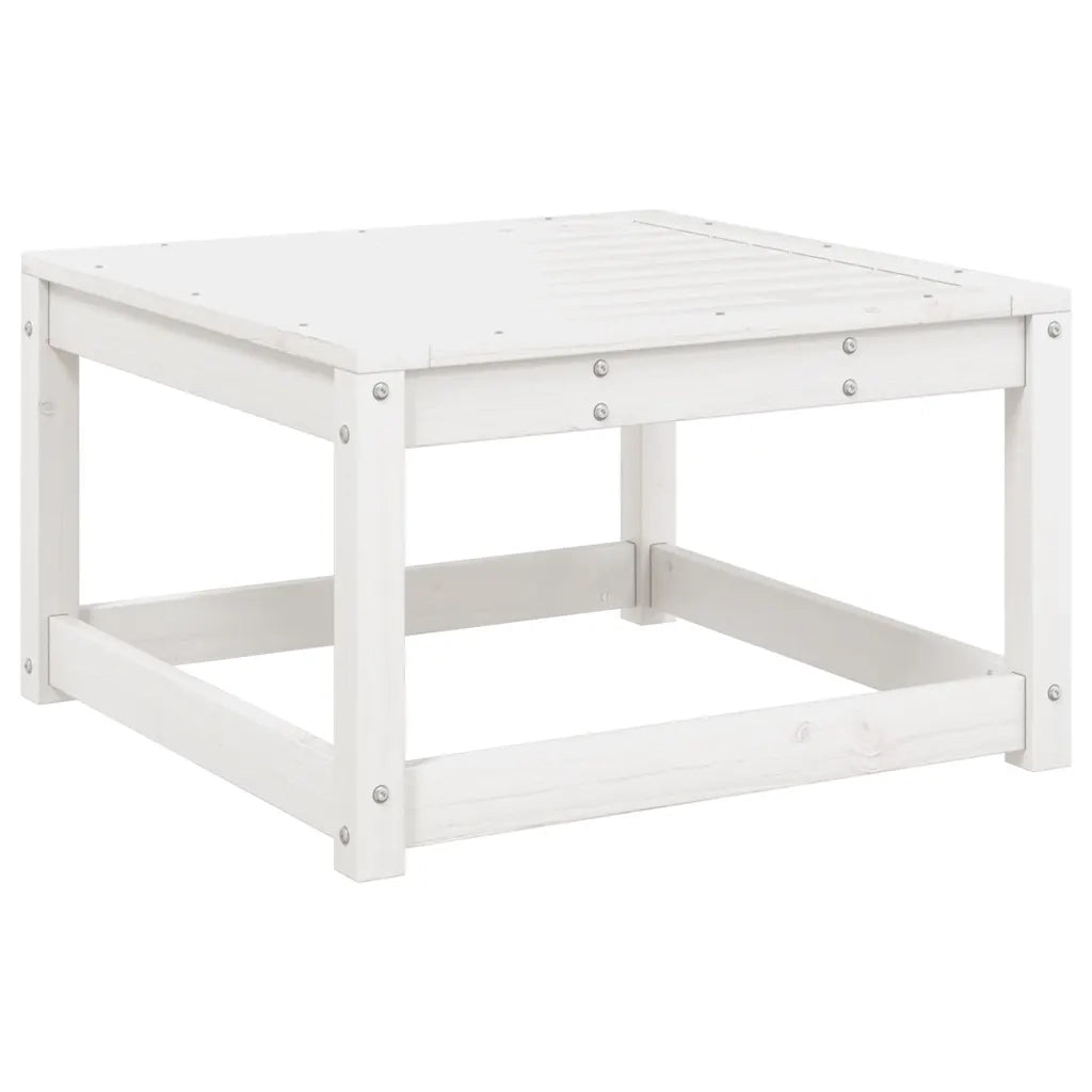 Set Salotto da Giardino 5 pz Bianco in Legno Massello di Pino 3216916