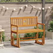 Panca Glider da Giardino Naturale 110 x 59 x 97 cm 42028087