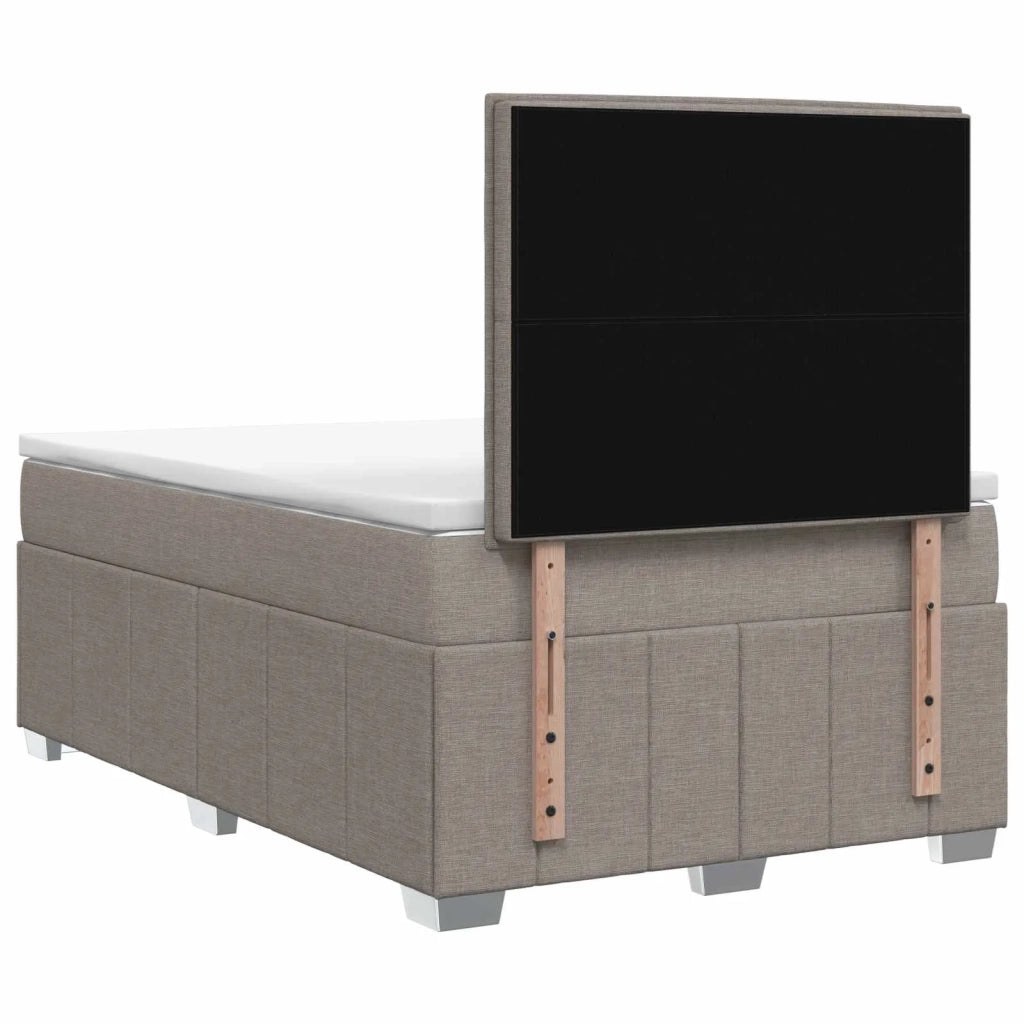 Letto box spring con materasso Tortora 120 x 200 cm Tessuto 3454110