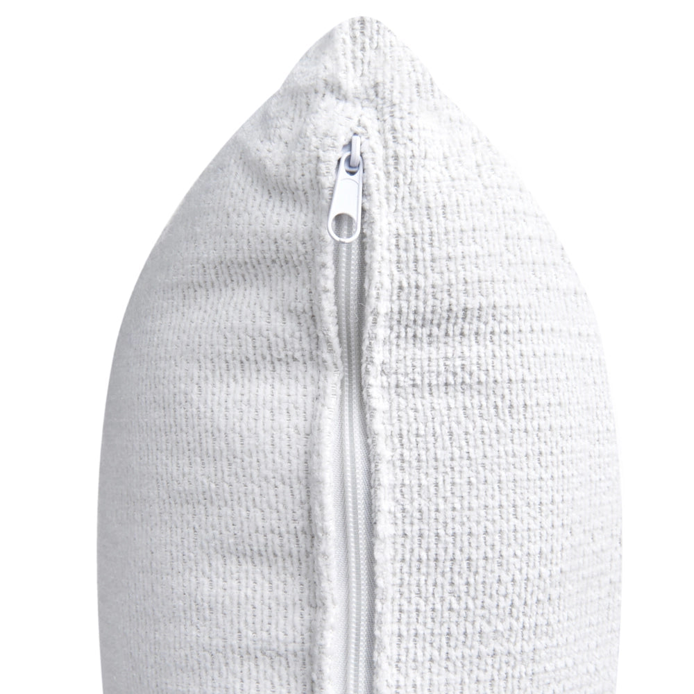 Poltrona Bianco Sporco Poliestere Cuscino Girevole Sfoderabile Schienale Rotondo Stile Retro Glam Soggiorno