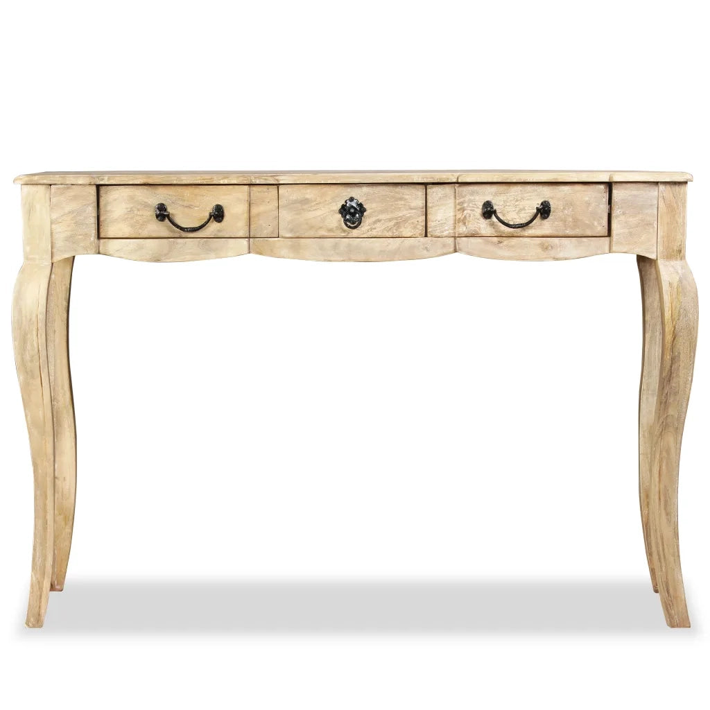 Tavolino Consolle in Legno Massello di Mango 120x50x80 cm 243987