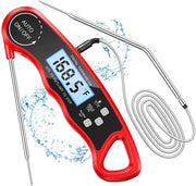 Termometro di carne digitale, lettura diretta, termometro per la carne, termometro per griglia, lunga sonde esterna con cavo in acciaio inossidabile 102 cm, allarme impostabile, termometro per forno per cucina, BBQ, forno.