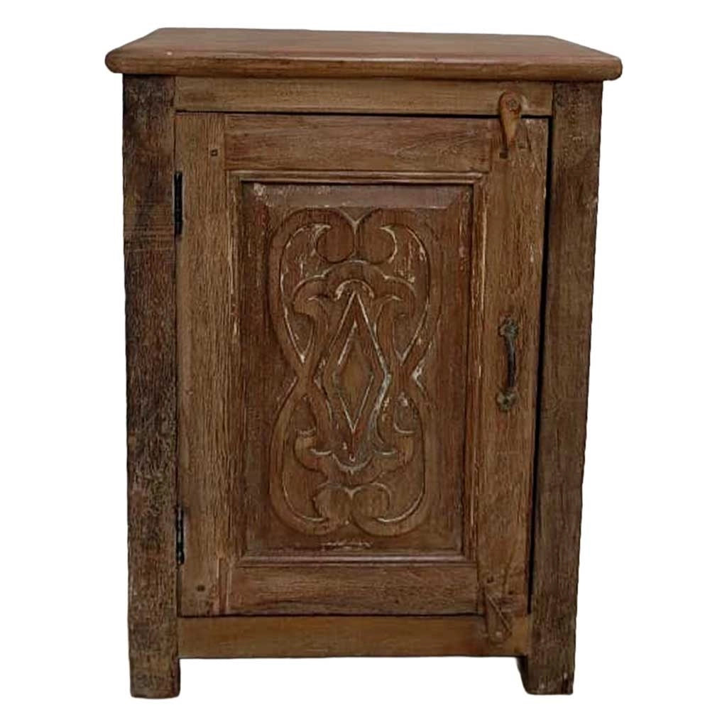 Comodino in legno fatto a mano50x35x73h cm