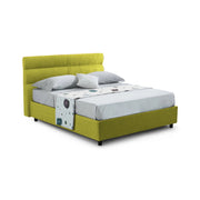 Briona, Letto Piazza e Mezza Sfoderabile Made in Italy, Verde