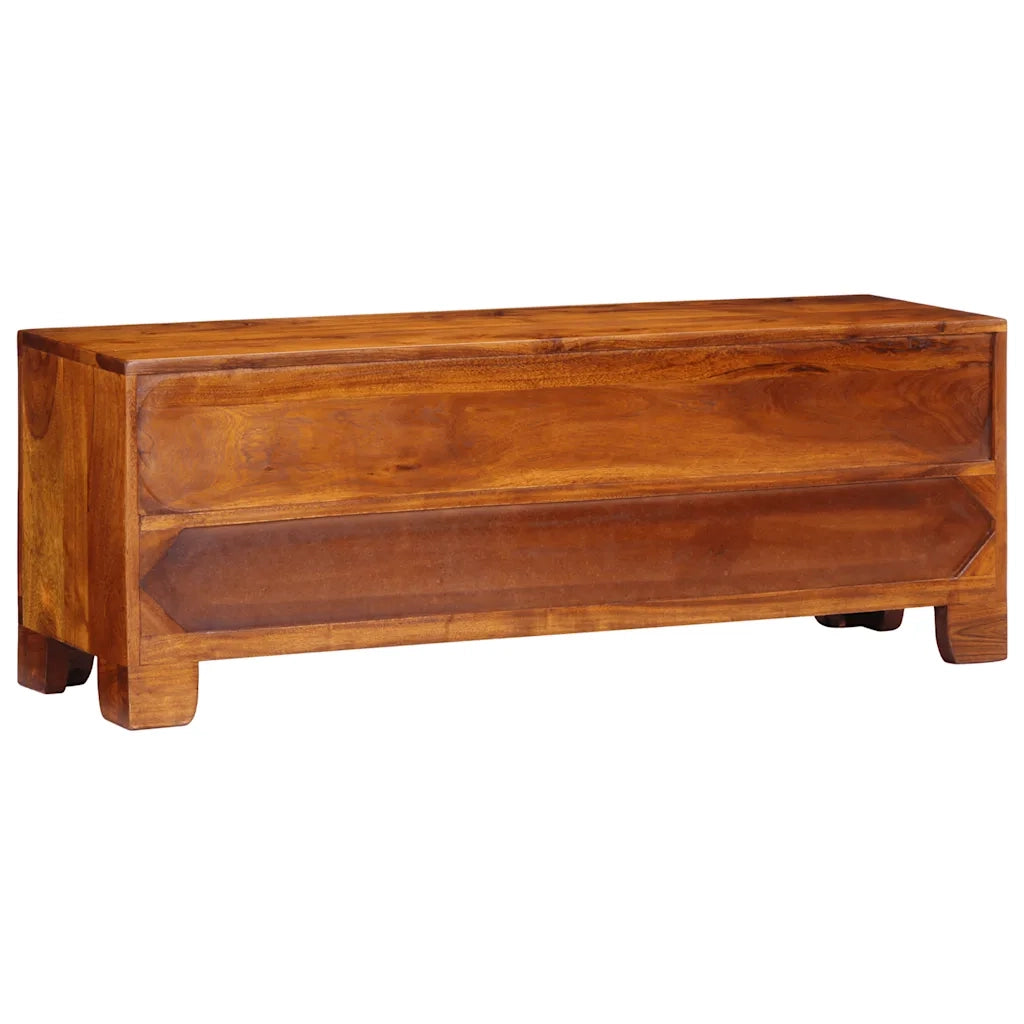 Mobile Porta TV Multicolore 110x30x40 Legno Massello di Acacia 4016502