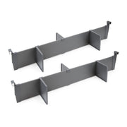 Cassetto esterno Vertex con regolazione 3D altezza 93mm, 40kg, profondità 350mm, Acciaio, Verniciato bianco