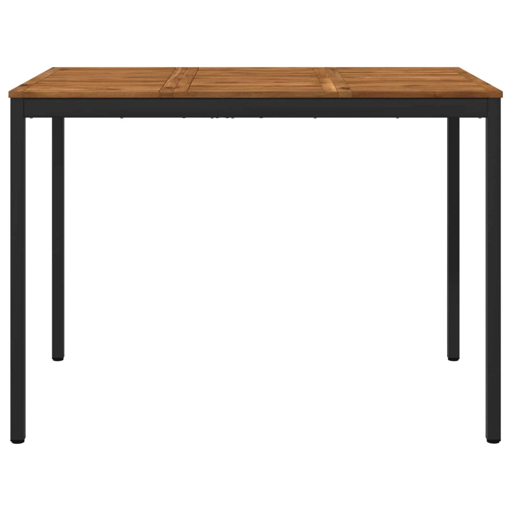 Tavolo Bar da Giardino Naturale e Nero 147 x 88,5 x 105 cm 901349