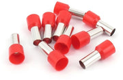 Connettore a Krimp per Cavi 10 pezzi Rosso Ferrule Isolante E16-12 6AWG