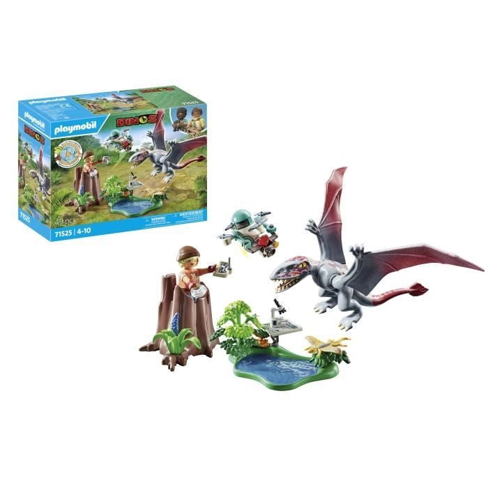 PLAYMOBIL 71525 Drone di osservazione con dimorfodonte