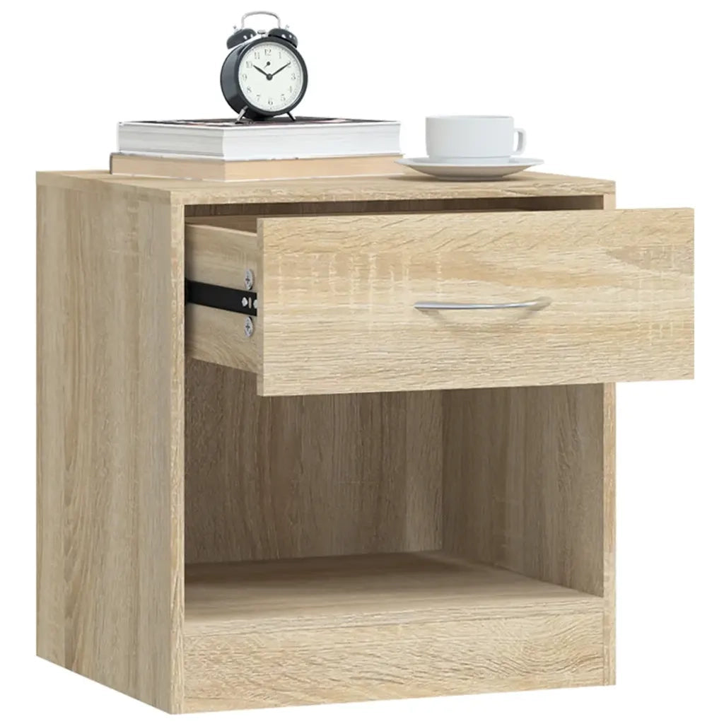 Comodini 2 pz con Cassetto Colore Rovere cod mxl 53226