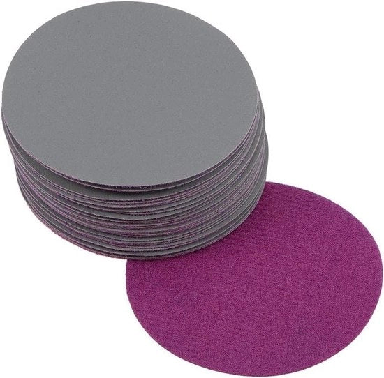 Dischi abrasivi a 75mm - 30 pezzi - 2000 Grit - attacco a gancio/laccio - uso umido/secche - silicocarbonato - carta abrasiva