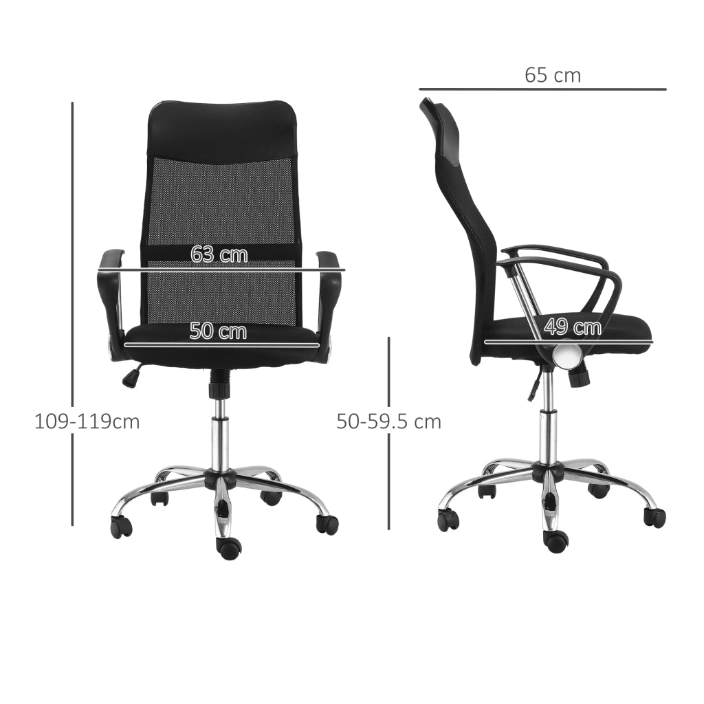 Sedia da ufficio ergonomica girevole con altezza regolabile funzione dondolo poggiatesta in schiuma nero