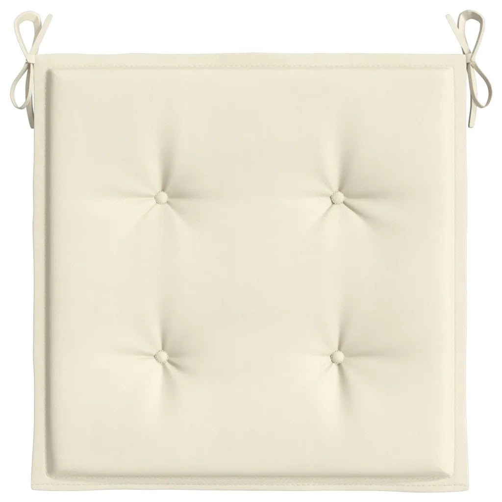 Cuscini per Sedia 6 pz | Cuscini per sedie Crema 50x50x2 cm in Tessuto Oxford