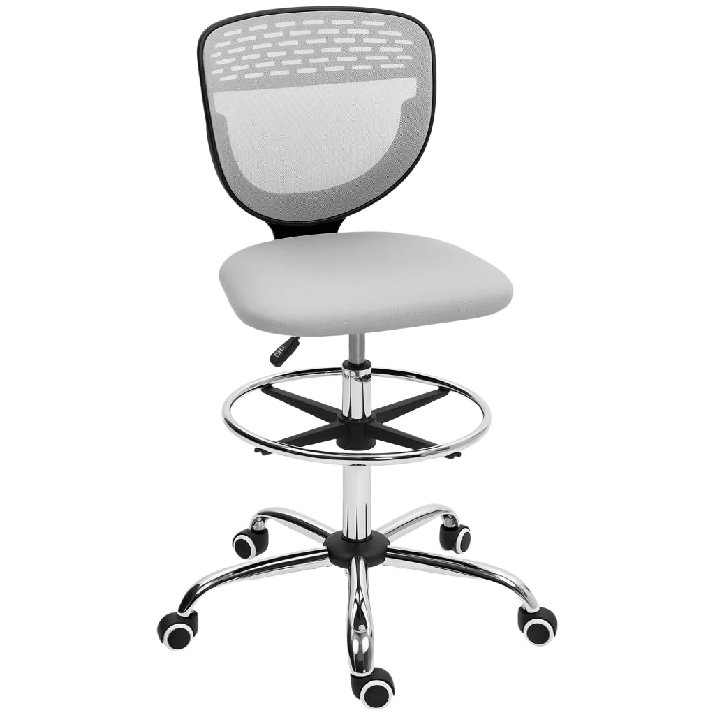 Sedia da ufficio imbottita ¨C Xylo ¨C Grigio chiaro regolabile