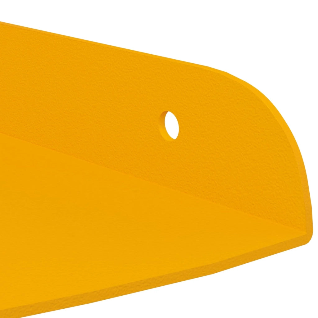 Mensola sospesa 2 pcs Giallo senape 15 x 15 x 2 cm