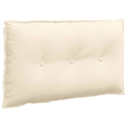 Cuscino per Schiena | Cuscino dorsale Crema 80 x 50 cm Tessuto in Cords
